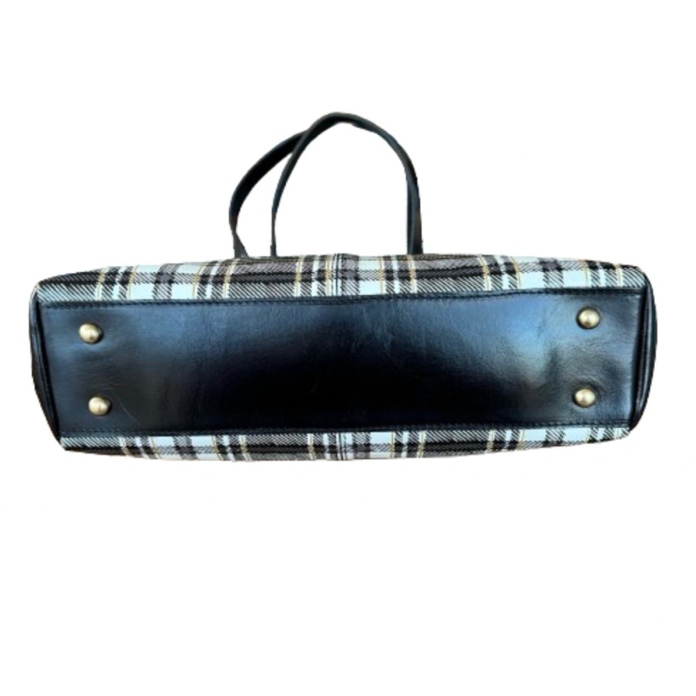 Patricia Nash Poppy Tote/Purse Tassels Black & White Plaid W/ Dust Bag SOLD OUT - Picture 4 of 8